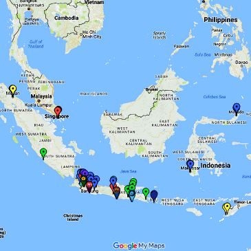 Peta Lokasi Kampus Program Perkuliahan Extension Nomor